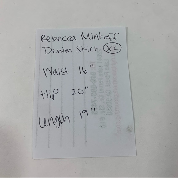 Rebecca Minkoff Tie Waist Denim Skirt - Picture 9 of 9